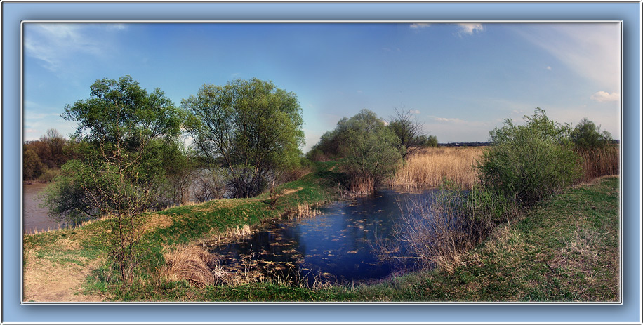 фото "Маленькое черное озеро." метки: панорама, пейзаж, весна