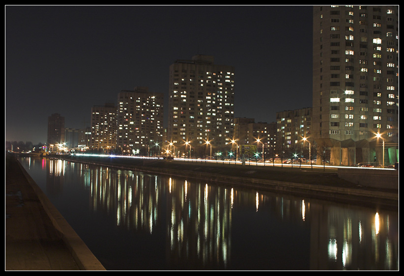 фото "St.Petersburg (Vaska Island)" метки: пейзаж, ночь