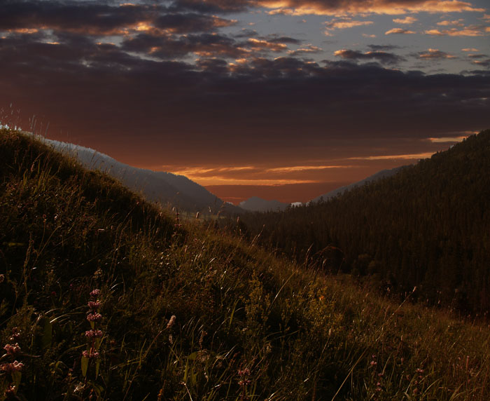 фото "Горная долина" метки: пейзаж, горы, закат