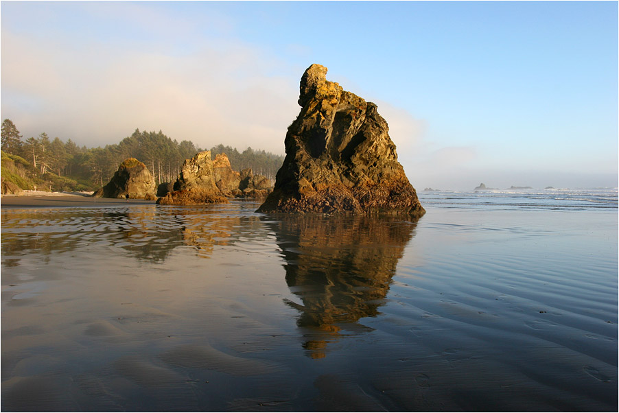 photo "Sand Reflections" tags: landscape, sunset, water