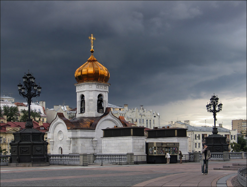 photo "Approach of a thunder-storm" tags: architecture, landscape, 