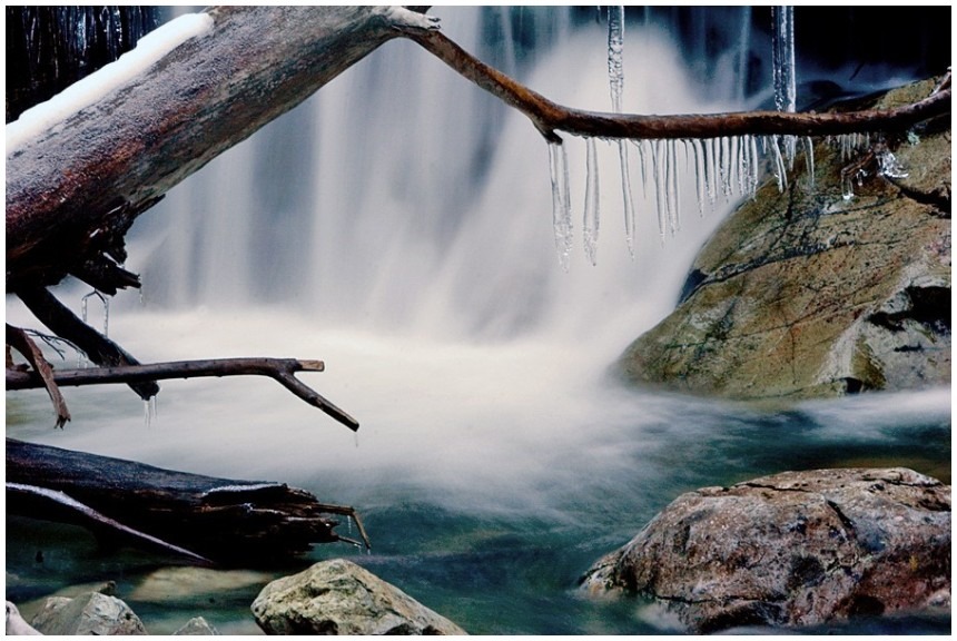 фото "winter creek" метки: пейзаж, вода, зима