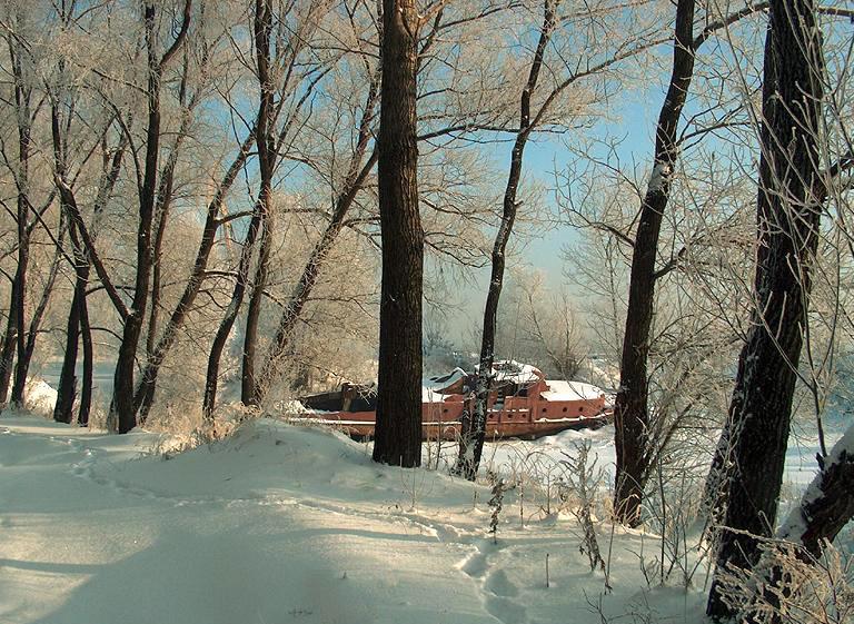 фото "Зима и корабль" метки: пейзаж, зима