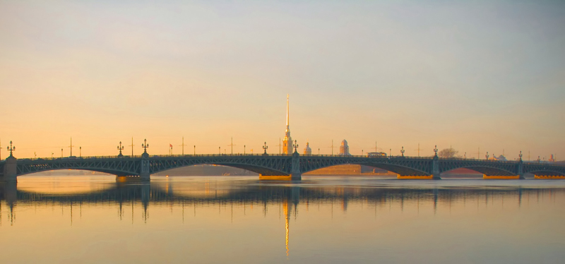 фото "Троицкий мост. Санкт-Петербург. Декабрь." метки: архитектура, пейзаж, 