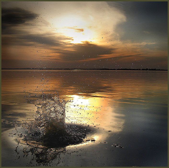 фото "Sunset with Splash 2" метки: пейзаж, природа, 
