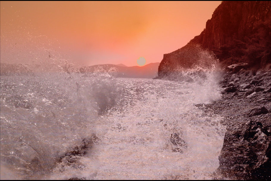 photo "calming down" tags: landscape, sunset, water