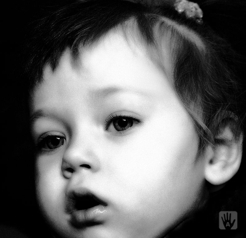 photo "Eva" tags: portrait, black&white, children