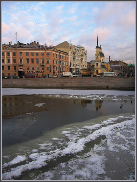 photo "Freezing river" tags: architecture, landscape, water