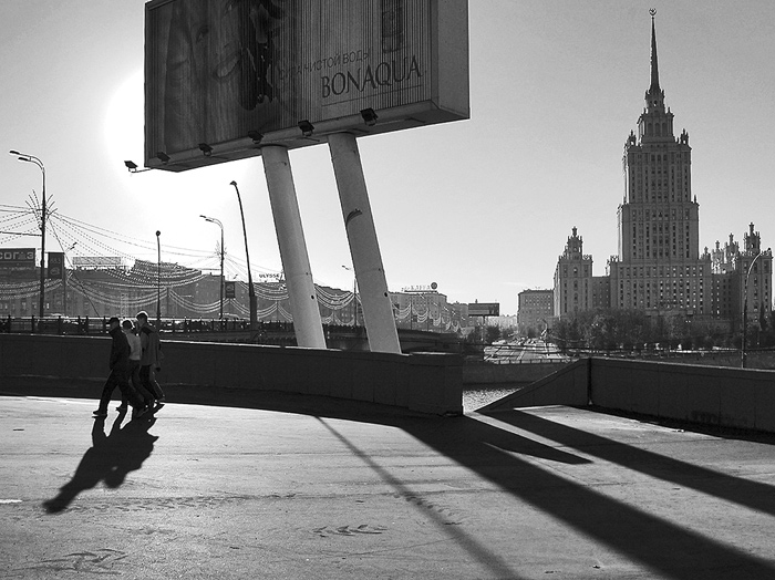 photo "moscow, hotel Ukraina" tags: architecture, black&white, landscape, 