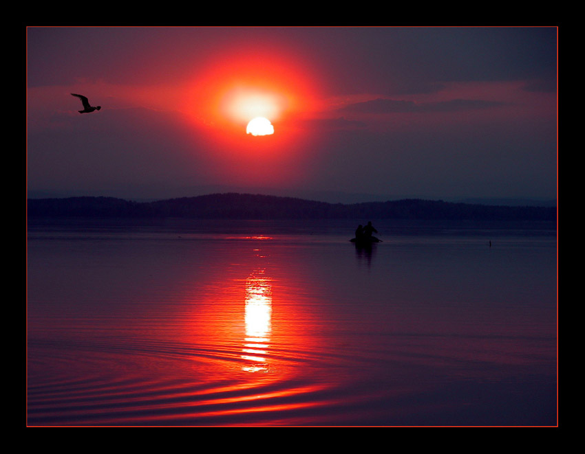 photo "Silach Lake" tags: landscape, sunset, water