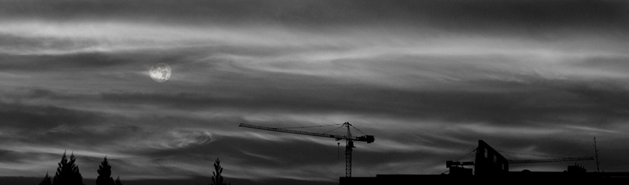 photo "city dawn" tags: black&white, architecture, landscape, 
