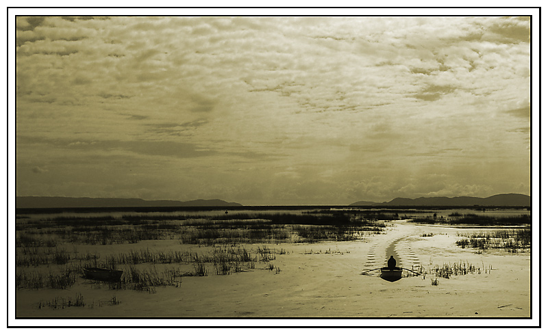 photo "Water track" tags: landscape, clouds, water