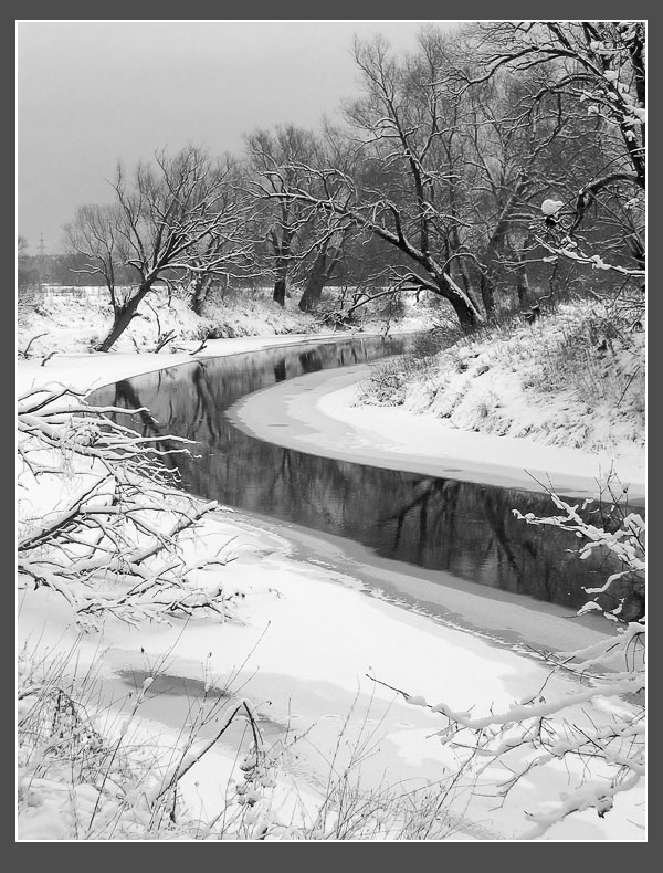 фото "Река Протва зимой - 2" метки: пейзаж, вода, зима