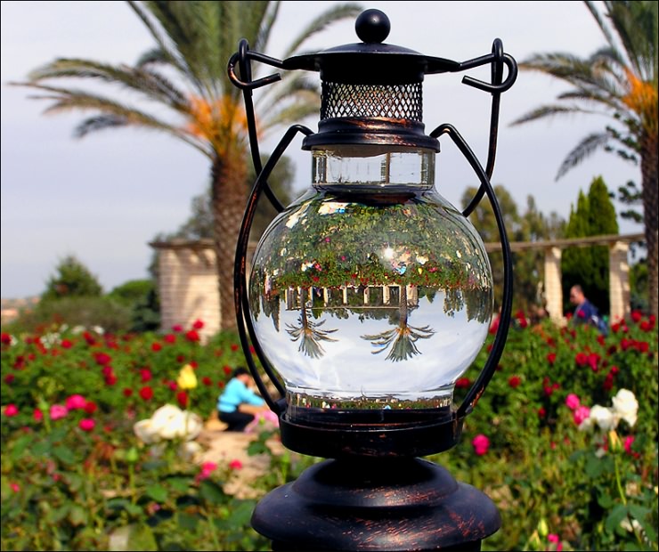 photo "Experiments with a lamp: under lowering sky of December." tags: misc., landscape, winter