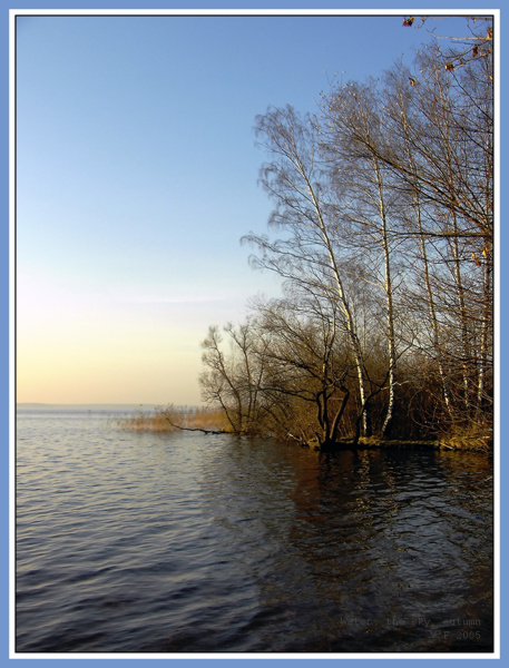 photo "Water, the sky, autumn" tags: landscape, water