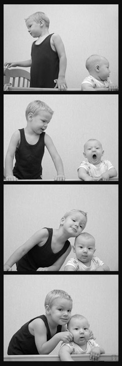 photo "brothers 2" tags: portrait, black&white, children