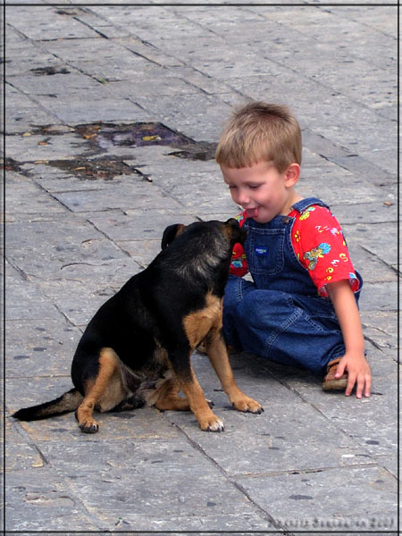 photo "The dog lives inside of everyone" tags: portrait, genre, children