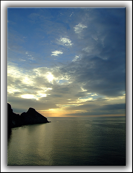 photo "Cala Higuera" tags: landscape, sunset, water