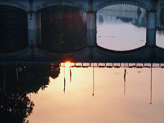 фото "Sinking sun" метки: пейзаж, вода, закат