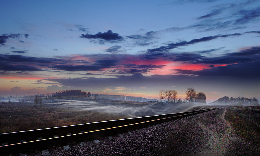 photo "***" tags: landscape, clouds, sunset