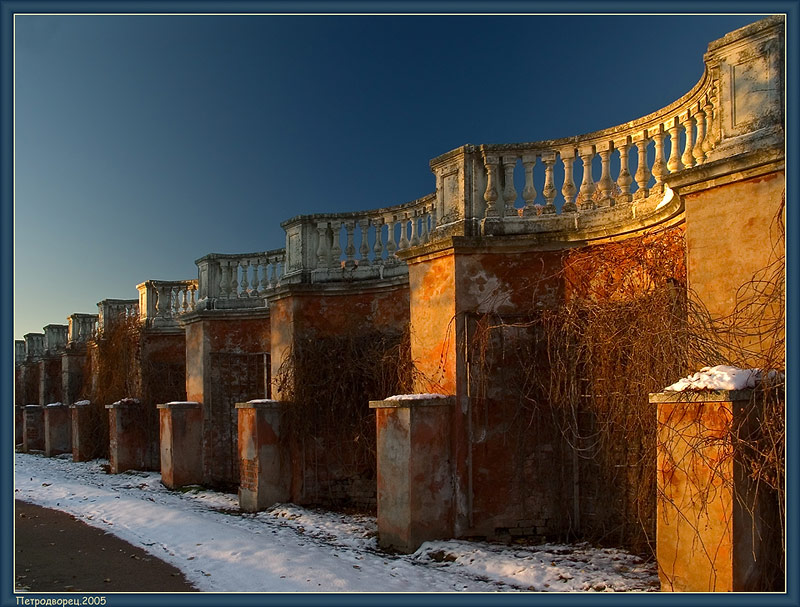 фото "Великая Петергофская стена." метки: архитектура, пейзаж, осень