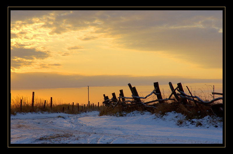 photo "Yellow heaven" tags: landscape, sunset, winter
