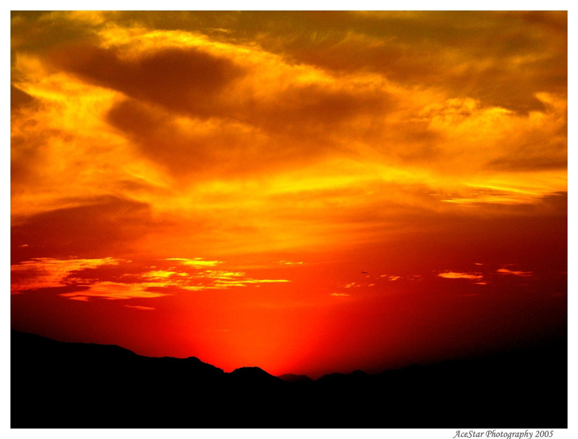 photo "Firey Sunset" tags: landscape, clouds, sunset
