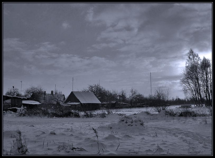 фото "Зимний вечер." метки: пейзаж, зима