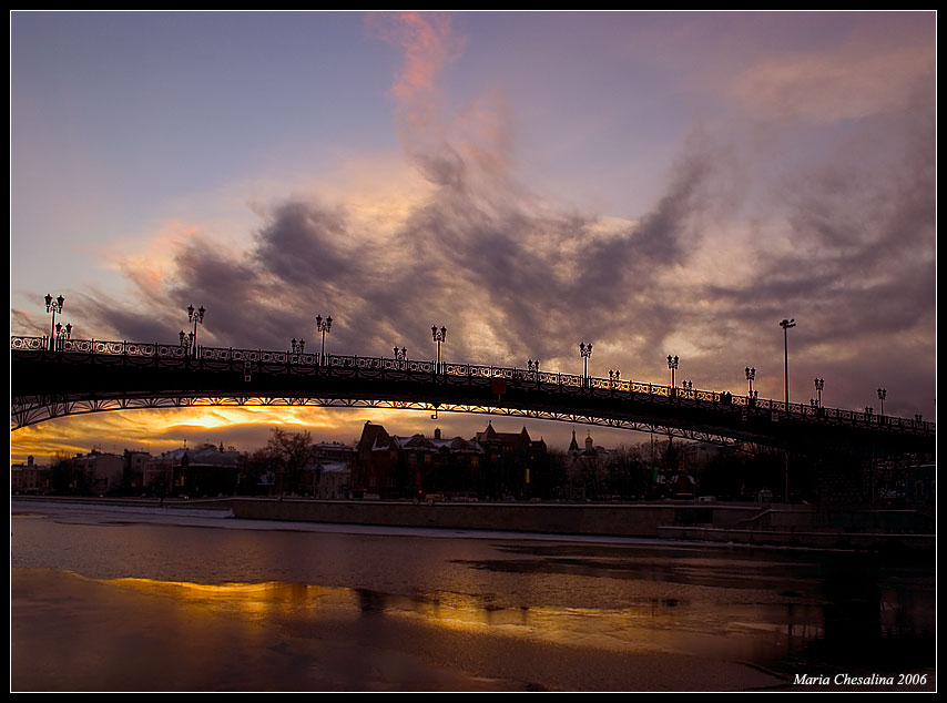 фото "Закат на Москва-реке" метки: пейзаж, вода, закат