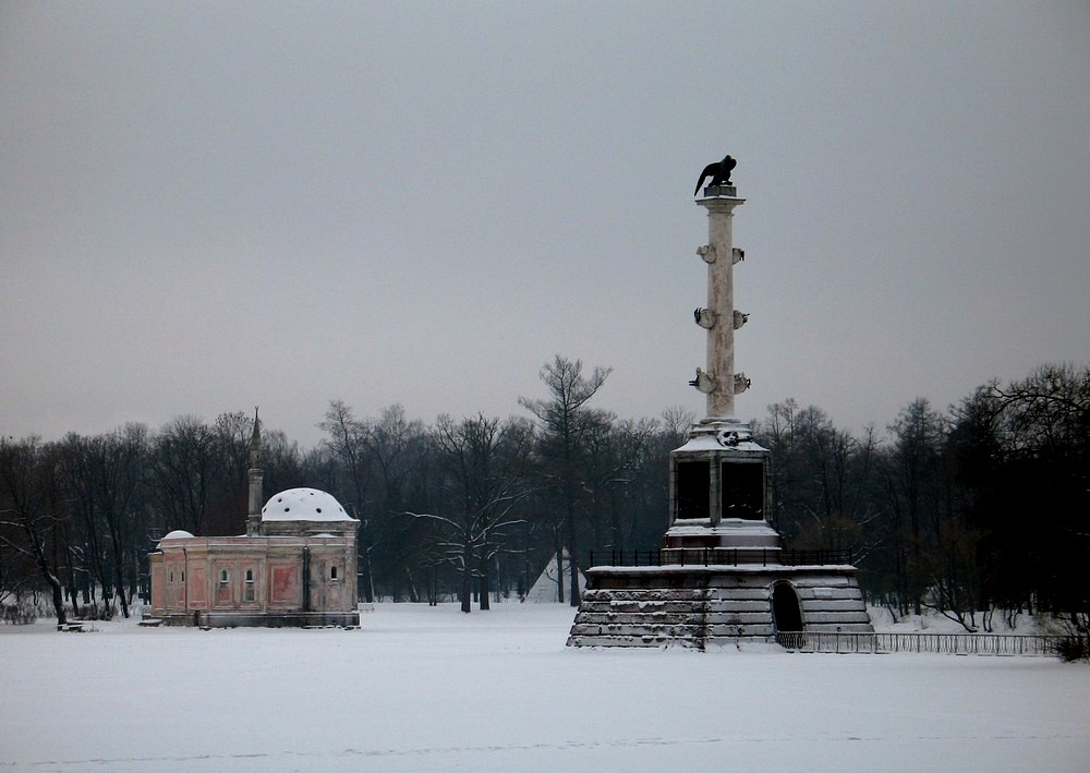 photo "Frozen obelisk" tags: architecture, landscape, winter