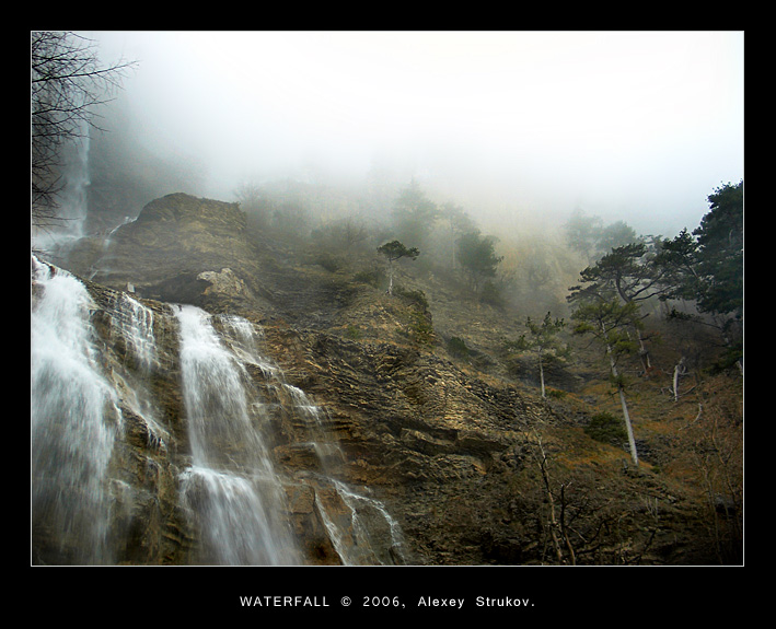 photo "Waterfall" tags: landscape, winter