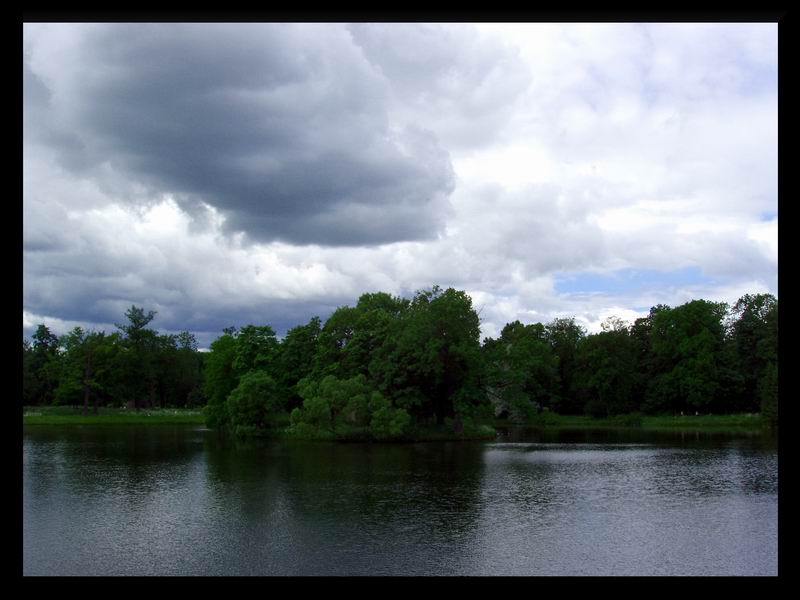 photo "The heavy sky" tags: landscape, clouds, water