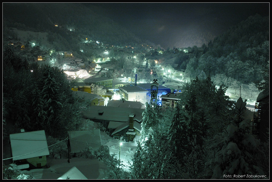 photo "Idrija by night" tags: landscape, night