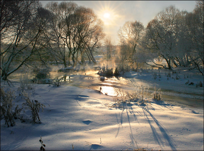 фото "Морозное утро" метки: пейзаж, закат, зима