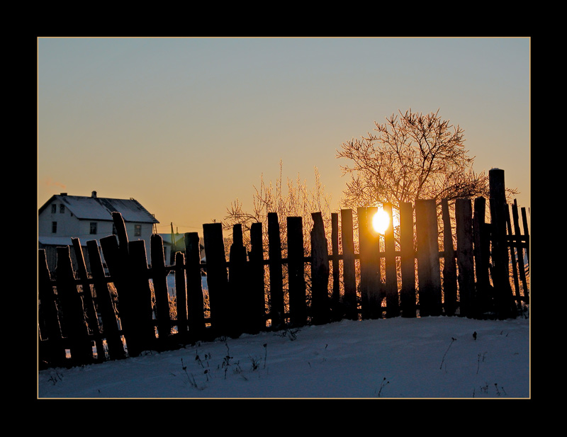 photo "January morning" tags: landscape, sunset, winter