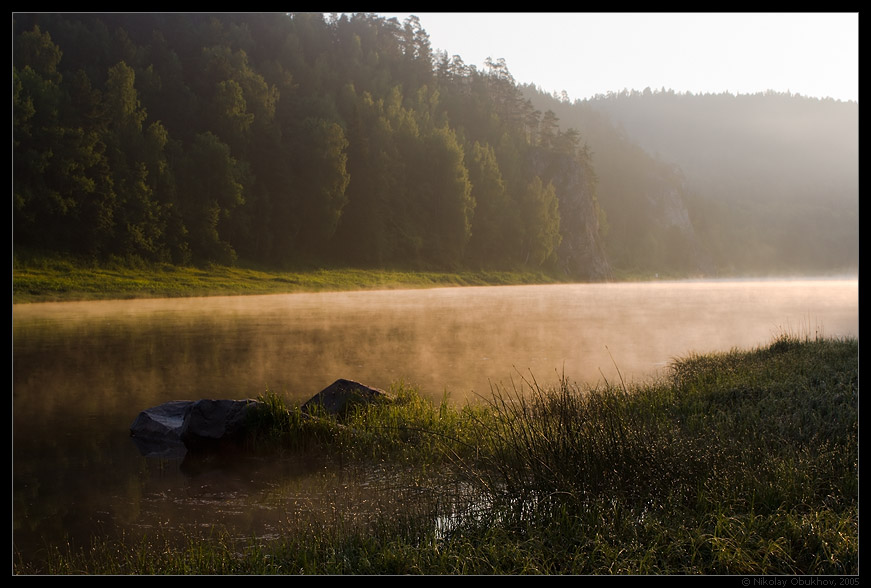 фото "Урал. река Чусовая / 0153_0173" метки: пейзаж, горы, лето, рассвет, скалы