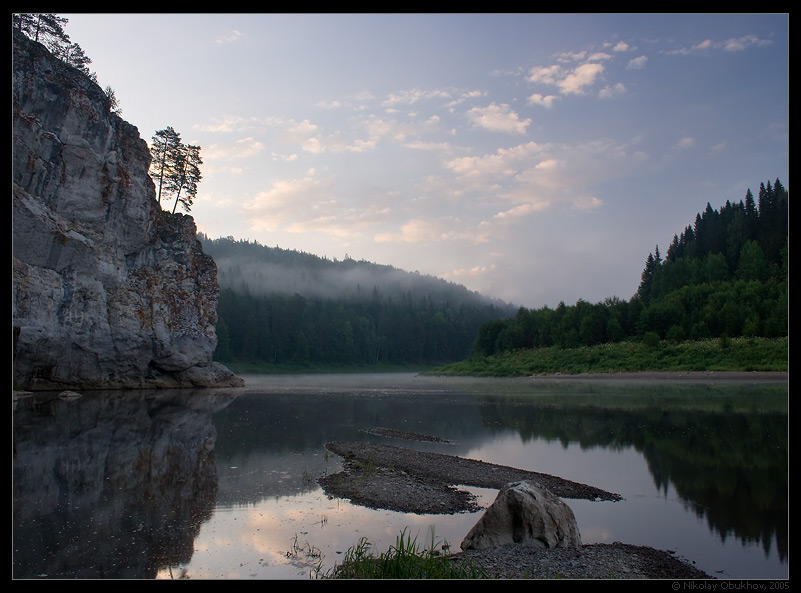 фото "Урал. река Чусовая / 0153_0199" метки: пейзаж, горы, лето, рассвет, скалы