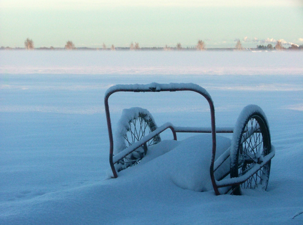 фото "Old milk-cart" метки: пейзаж, зима