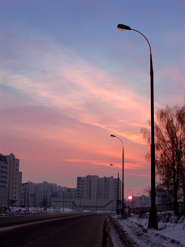 photo "***" tags: landscape, sunset, winter