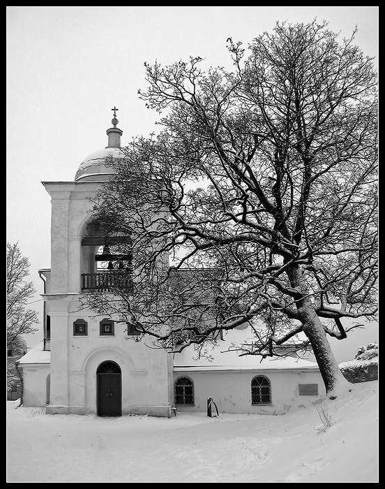 photo "Winter in Izborsk." tags: landscape, architecture, winter