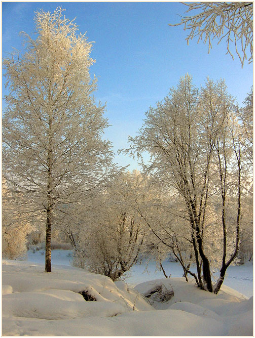 фото "Небесный зимний свет..." метки: пейзаж, закат, зима
