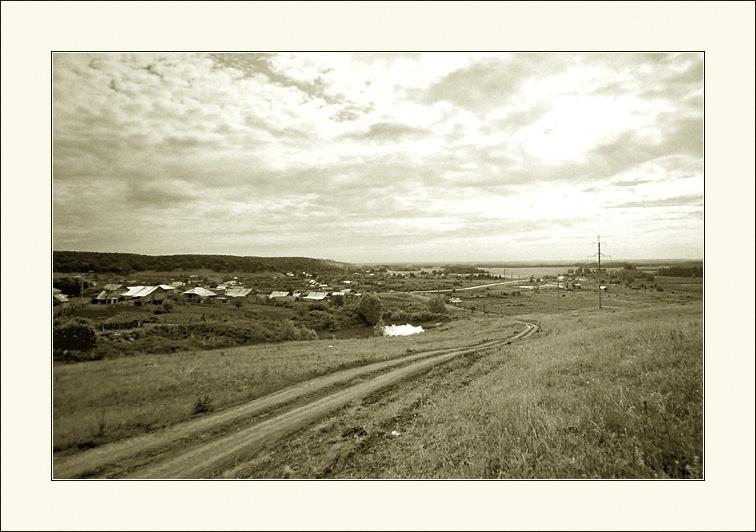 photo "Village Tornovoe, Samara area" tags: landscape, black&white, 