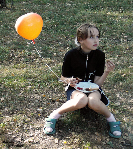 photo "Dinner" tags: portrait, children, woman