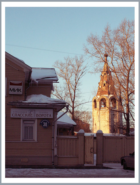 photo "Little etude of russian frosty evening" tags: architecture, landscape, 