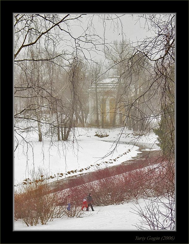 фото "Зимний парк #1" метки: пейзаж, зима, лес