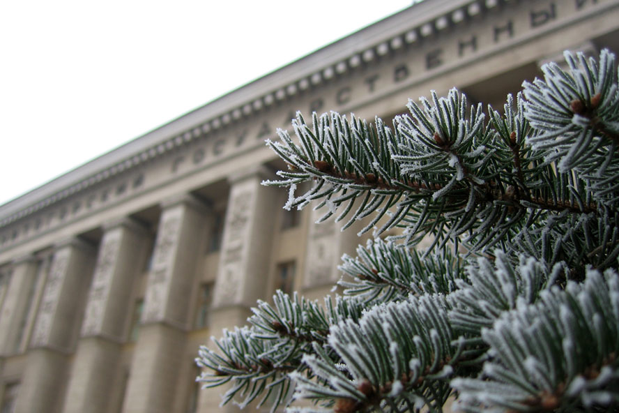 photo "Winter. My university." tags: landscape, architecture, winter