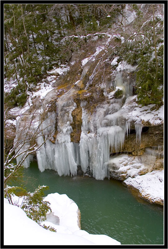 фото "Сказочный водопад" метки: пейзаж, горы, зима