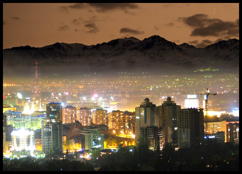 фото "Almaty Night City" метки: путешествия, Азия