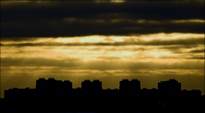 photo "***" tags: architecture, landscape, sunset
