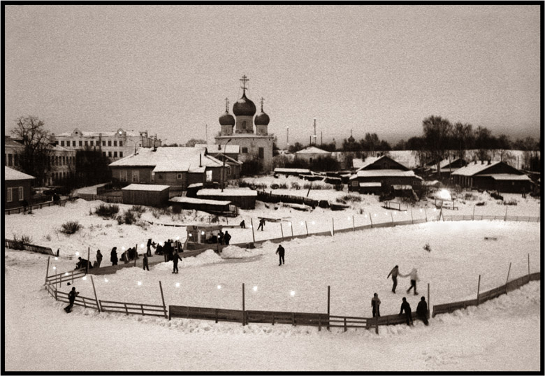 photo "Skating rink." tags: landscape, night, winter